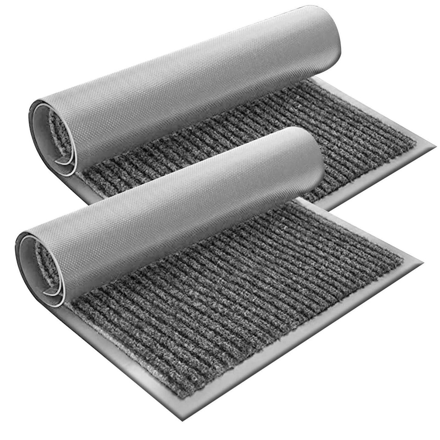 2er-Pack: Lux Decor Collection 30'' x 17'' rutschfeste Fußmatten für den Eingangsbereich, Paar, für drinnen und draußen