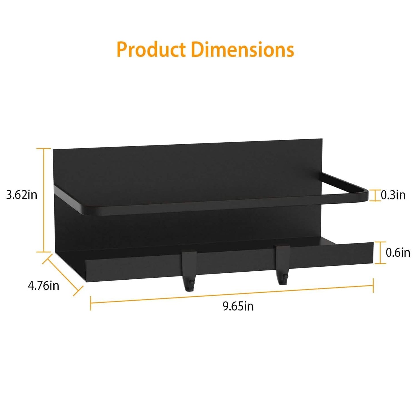 2er-Pack: Magnetischer Gewürzregal-Organizer