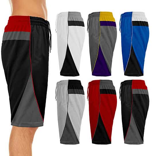 2er-Pack: Performance-Shorts für Herren aus feuchtigkeitsableitendem Mesh