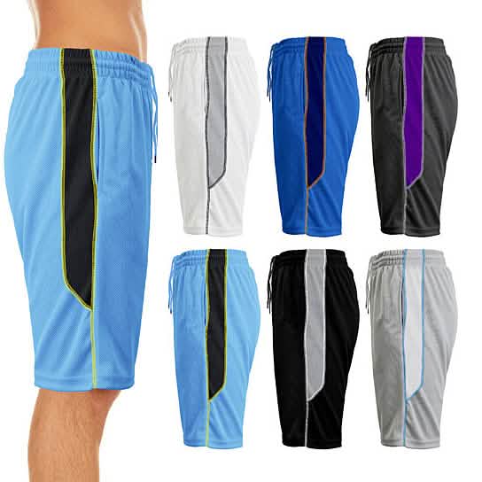 2er-Pack: Performance-Shorts für Herren aus feuchtigkeitsableitendem Mesh