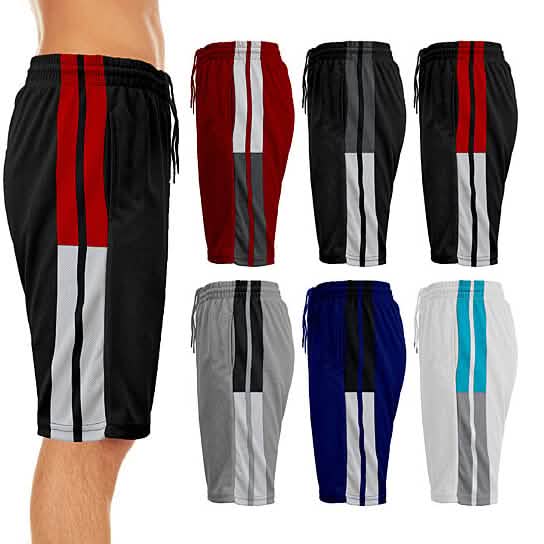 2er-Pack: Performance-Shorts für Herren aus feuchtigkeitsableitendem Mesh