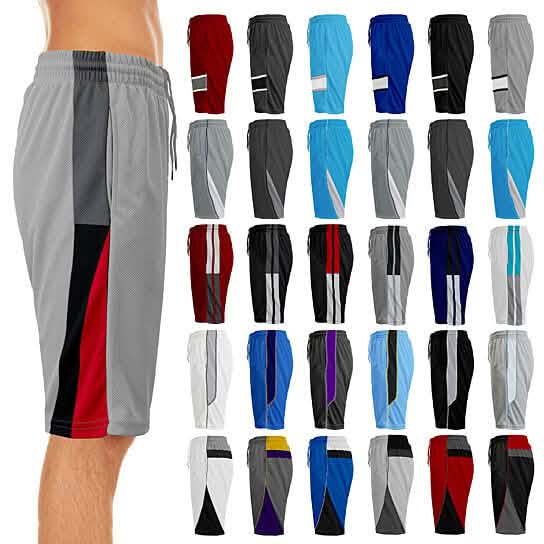 2er-Pack: Performance-Shorts für Herren aus feuchtigkeitsableitendem Mesh