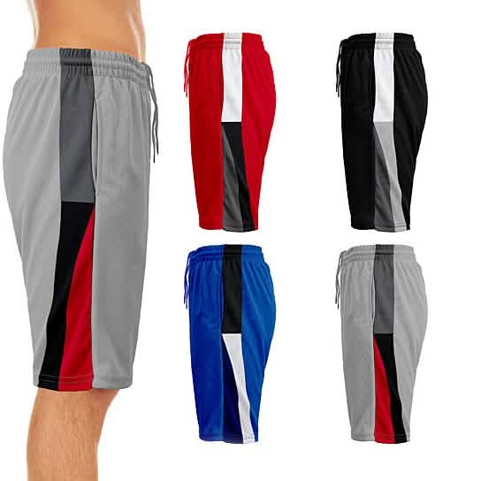 2er-Pack: Performance-Shorts für Herren aus feuchtigkeitsableitendem Mesh