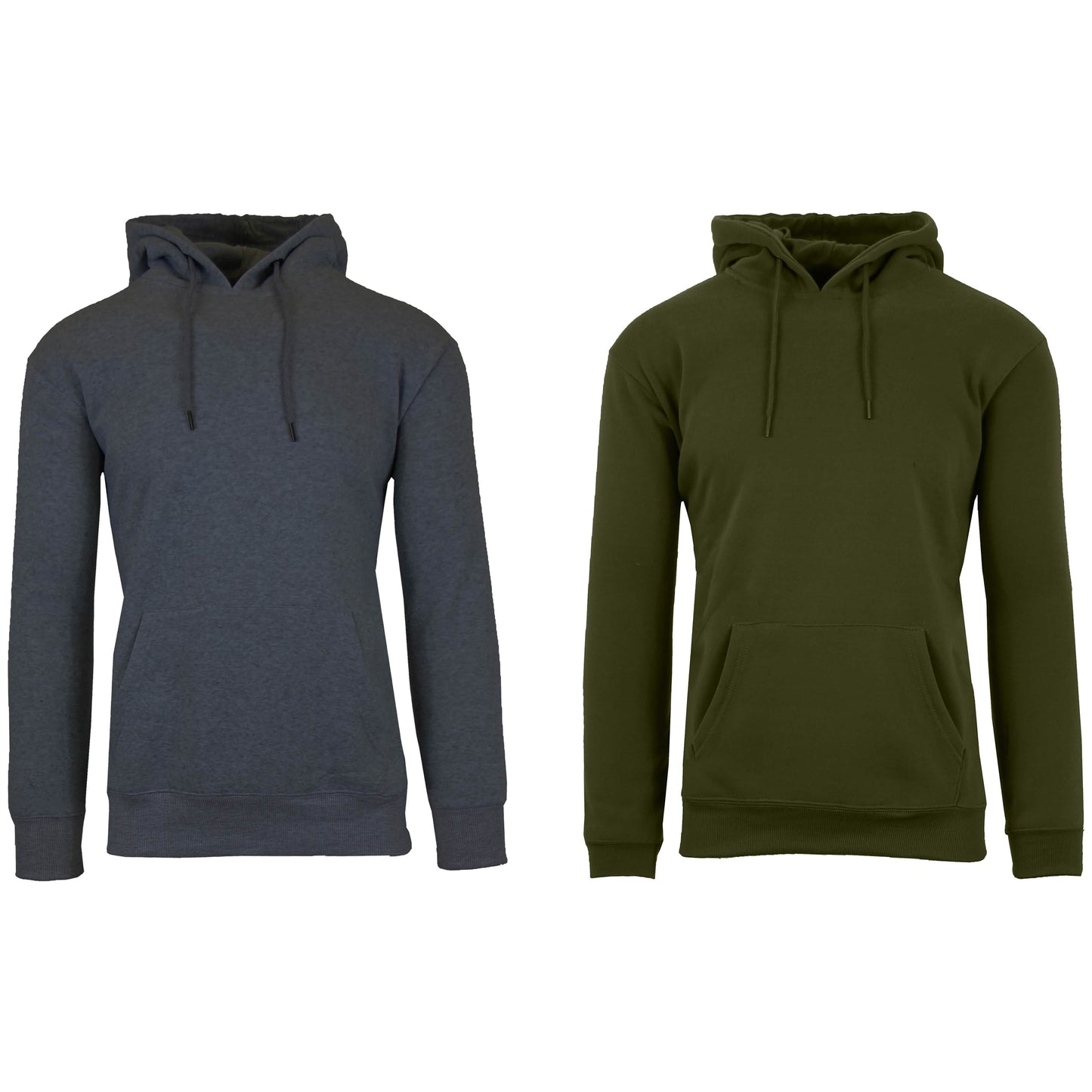 2er-Pack: Fleece-Kapuzenpullover für Herren und Damen