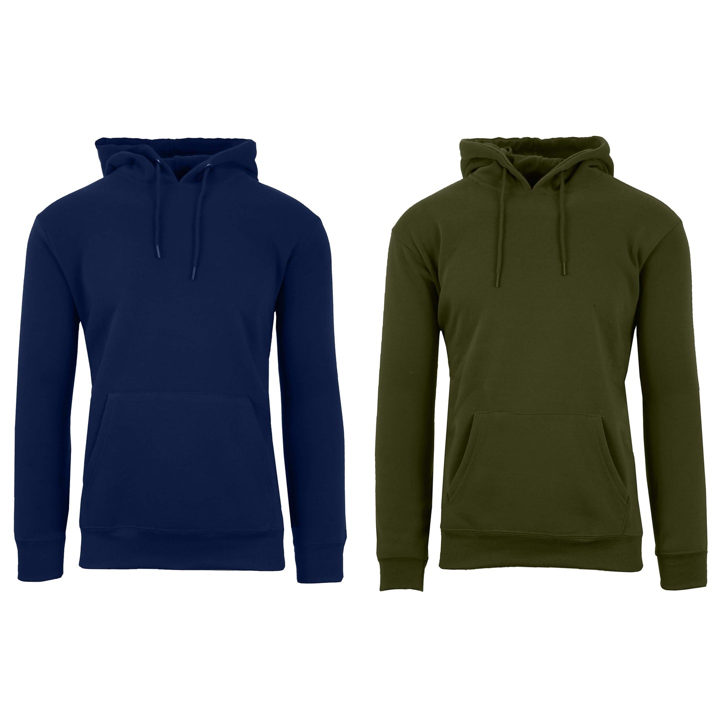 2er-Pack: Fleece-Kapuzenpullover für Herren und Damen