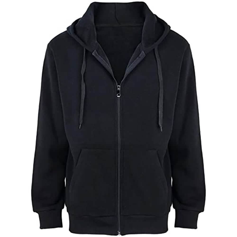 2er-Pack: Fleece-Hoodies mit durchgehendem Reißverschluss für Herren