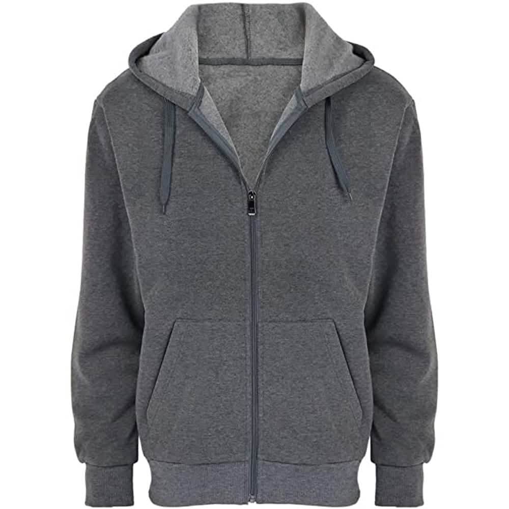 2er-Pack: Fleece-Hoodies mit durchgehendem Reißverschluss für Herren