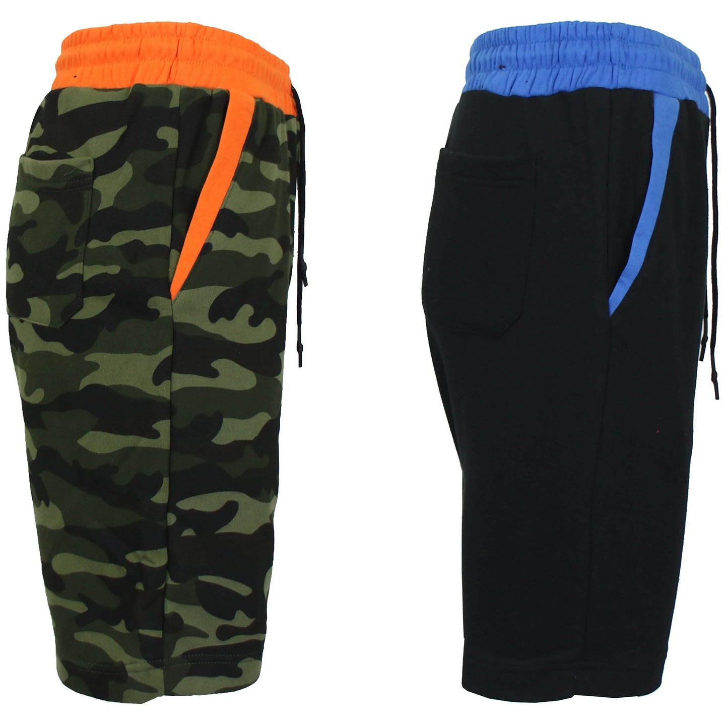 2er-Pack French Terry Joggershorts für Herren mit regulären Taschen