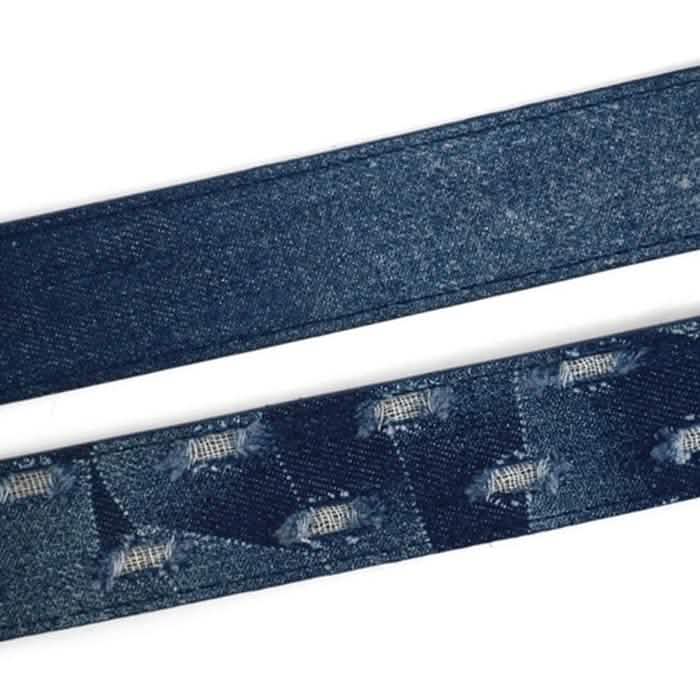 2er-Pack: Herren-Jeansgürtel aus gewaschenem Denim von Parquet – Größe: Small