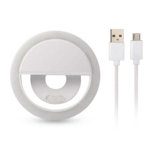2er-Pack: Mobiles Ringlicht, tragbares Selfie-LED-Ringlicht, Kamera-Blitz