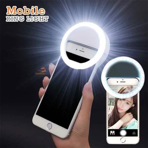 2er-Pack: Mobiles Ringlicht, tragbares Selfie-LED-Ringlicht, Kamera-Blitz