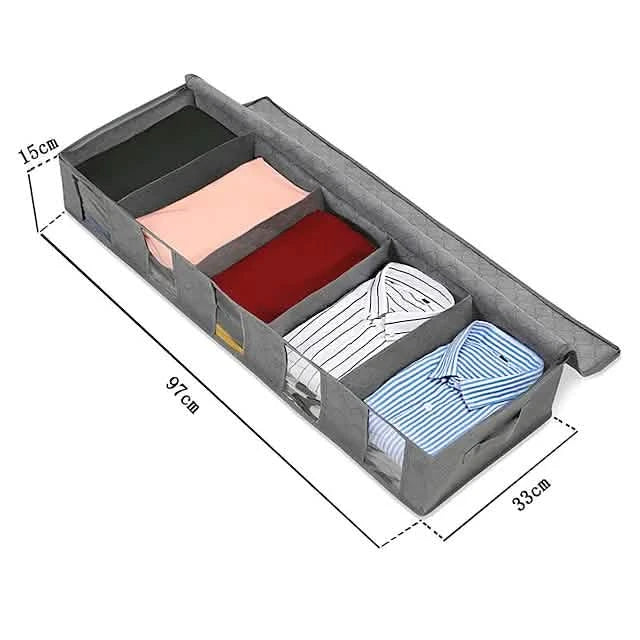 2er-Pack: Vlies-Bettunterbett-Aufbewahrungstasche