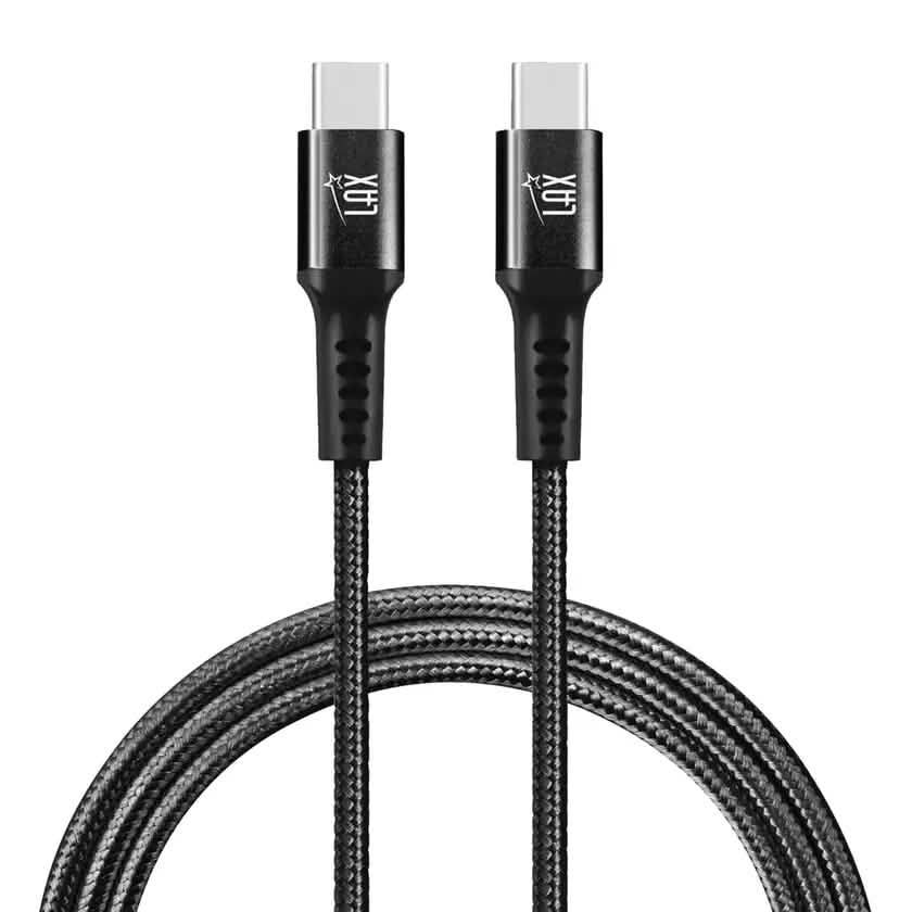 2er-Pack: Nylon-USB-C-auf-USB-C-Kabel, 1,8 m, 60 W