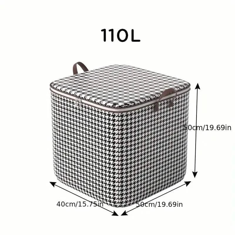 2er-Pack: Bettdecken-Aufbewahrungstasche Organizer Vlies Staubdicht Faltbar Kleiderschrank Platzsparend Tasche