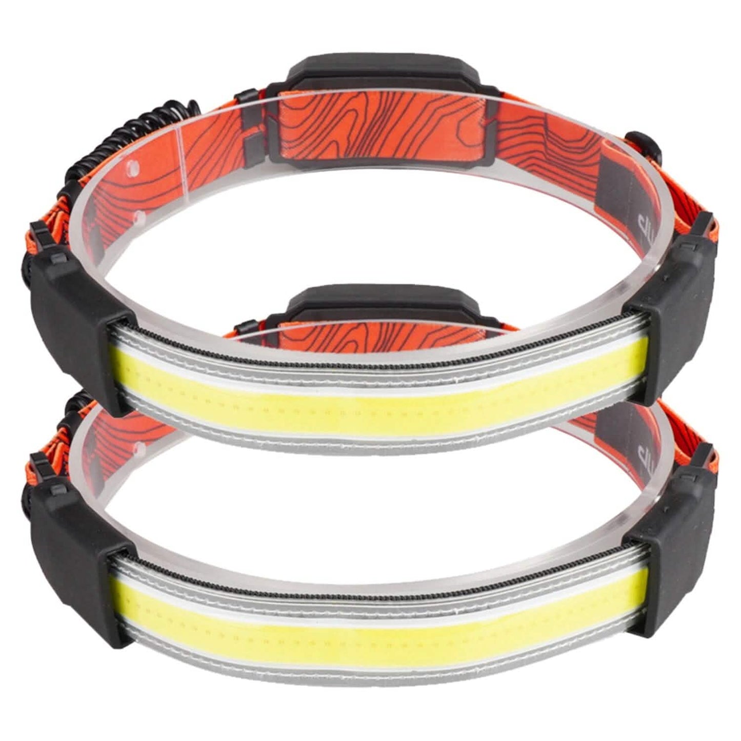 2er-Pack: Wiederaufladbare Stirnlampe 3 Lichtmodi Freihändig