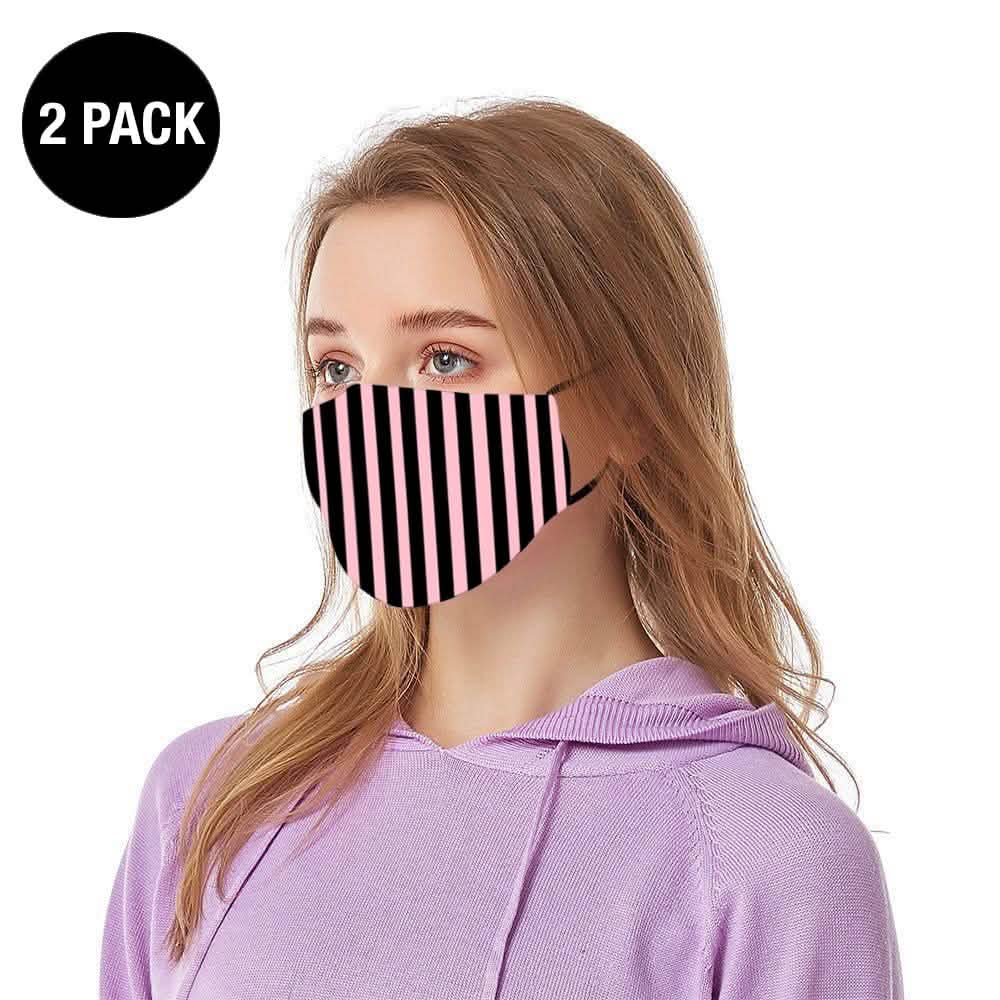 2er-Pack: Wiederverwendbare Gesichtsmaske mit Ohrschlaufen