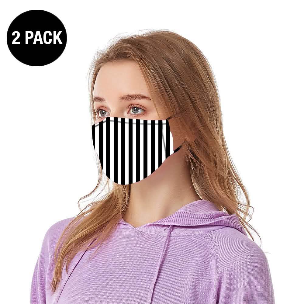 2er-Pack: Wiederverwendbare Gesichtsmaske mit Ohrschlaufen