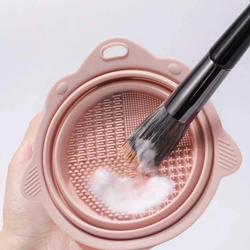 2er-Pack: Silikon faltbare Make-up Pinsel Reinigungsmatte