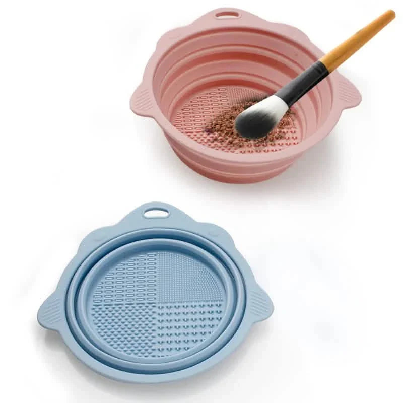 2er-Pack: Silikon faltbare Make-up Pinsel Reinigungsmatte