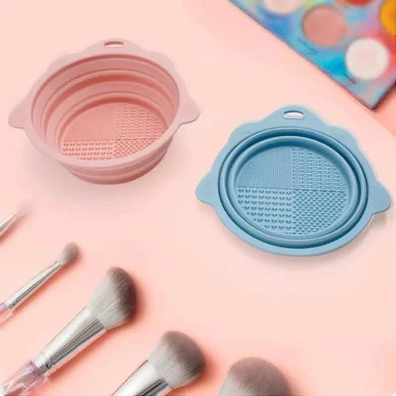 2er-Pack: Silikon faltbare Make-up Pinsel Reinigungsmatte