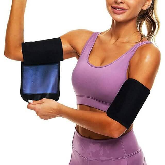 2er-Pack: Schlanker Armtrimmer Sauna-Schwitzband für Damen