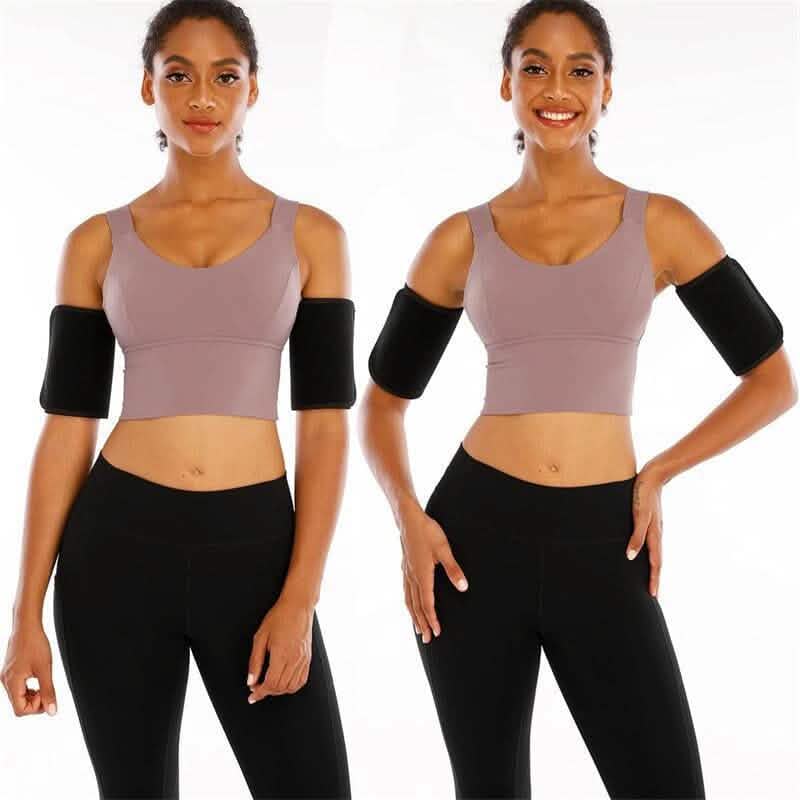 2er-Pack: Schlanker Armtrimmer Sauna-Schwitzband für Damen