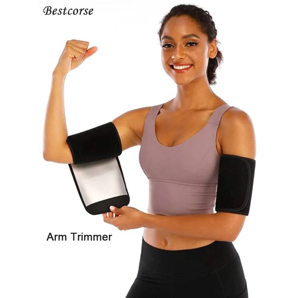 2er-Pack: Schlanker Armtrimmer Sauna-Schwitzband für Damen