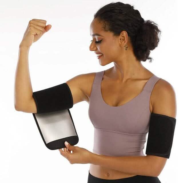 2er-Pack: Schlanker Armtrimmer Sauna-Schwitzband für Damen