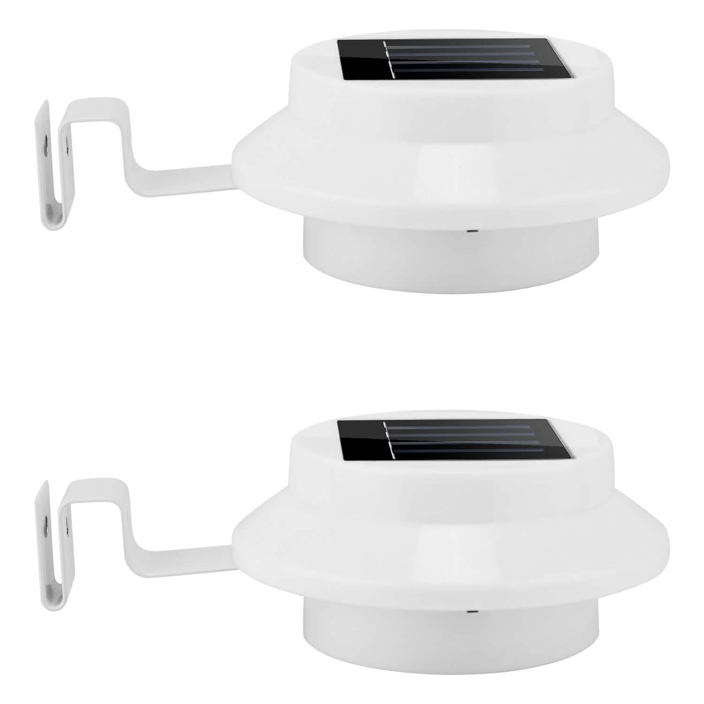 2er-Pack: Solarbetriebene Regenrinnenleuchten