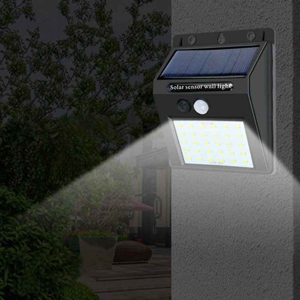 2er-Pack: Solarbetriebene LED-Wandleuchte
