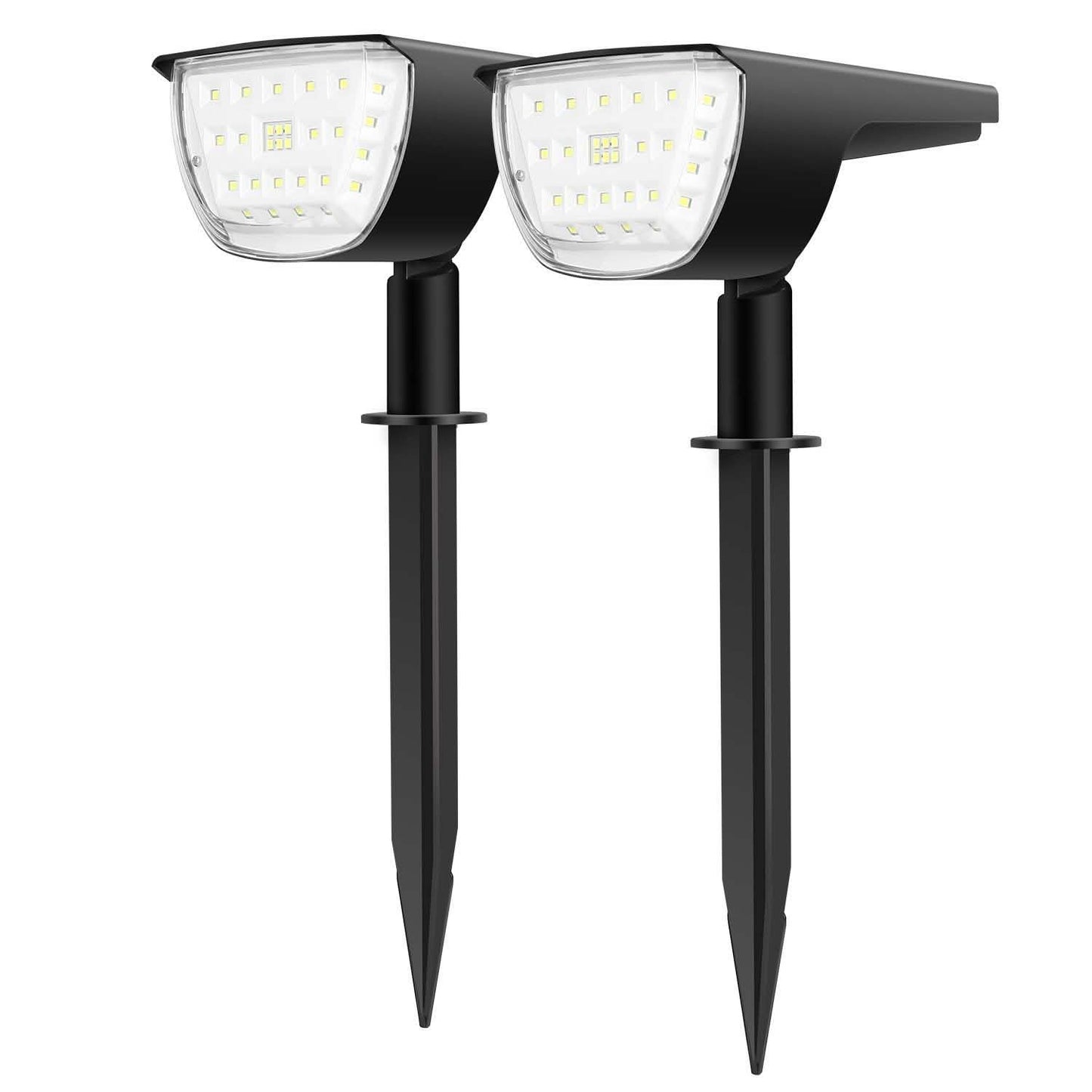 2er-Pack: Solarek 32 LEDs Solar-Gartenstrahler