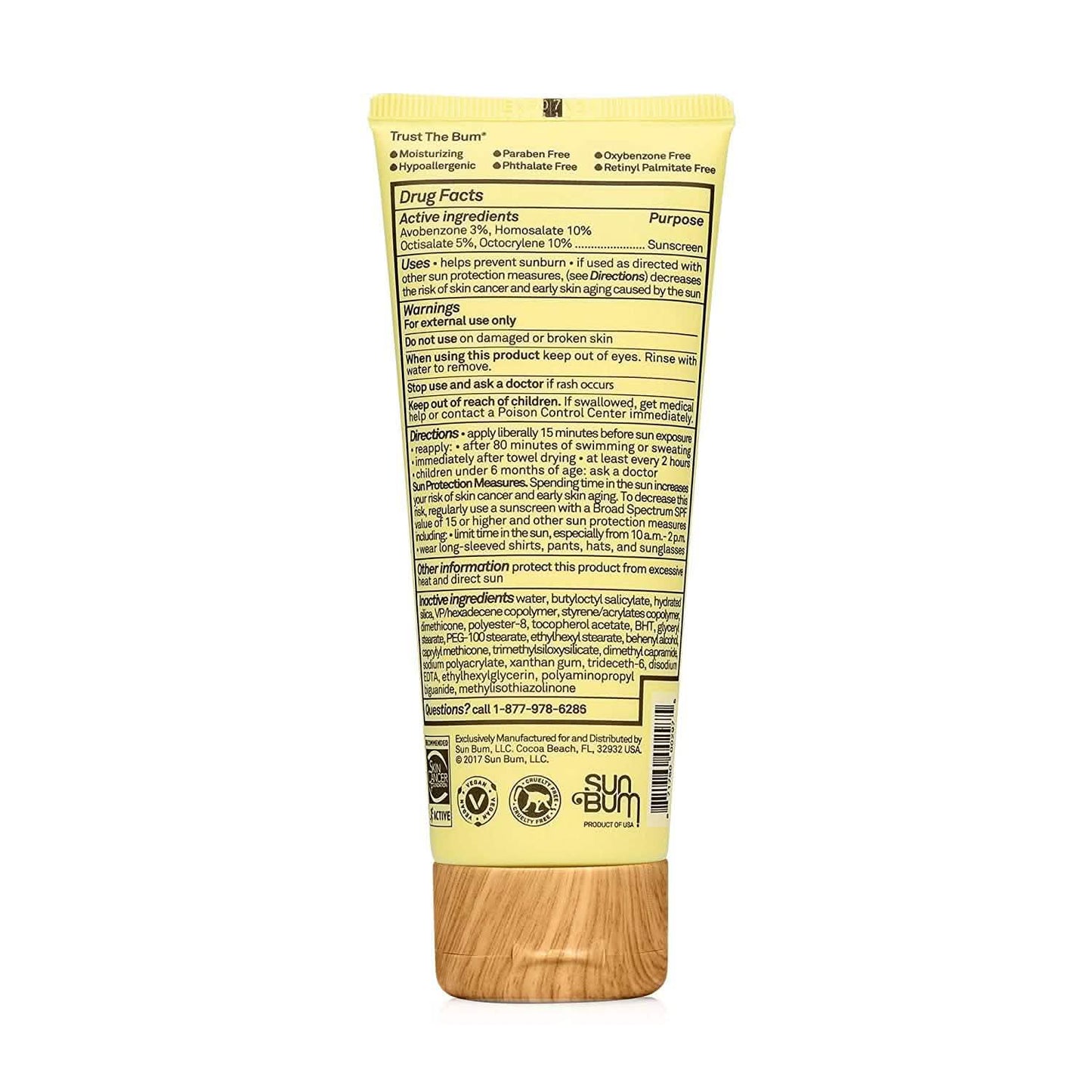 2er-Pack: Sun Bum Original LSF 50 Sonnencreme Gesichtslotion 88 ml