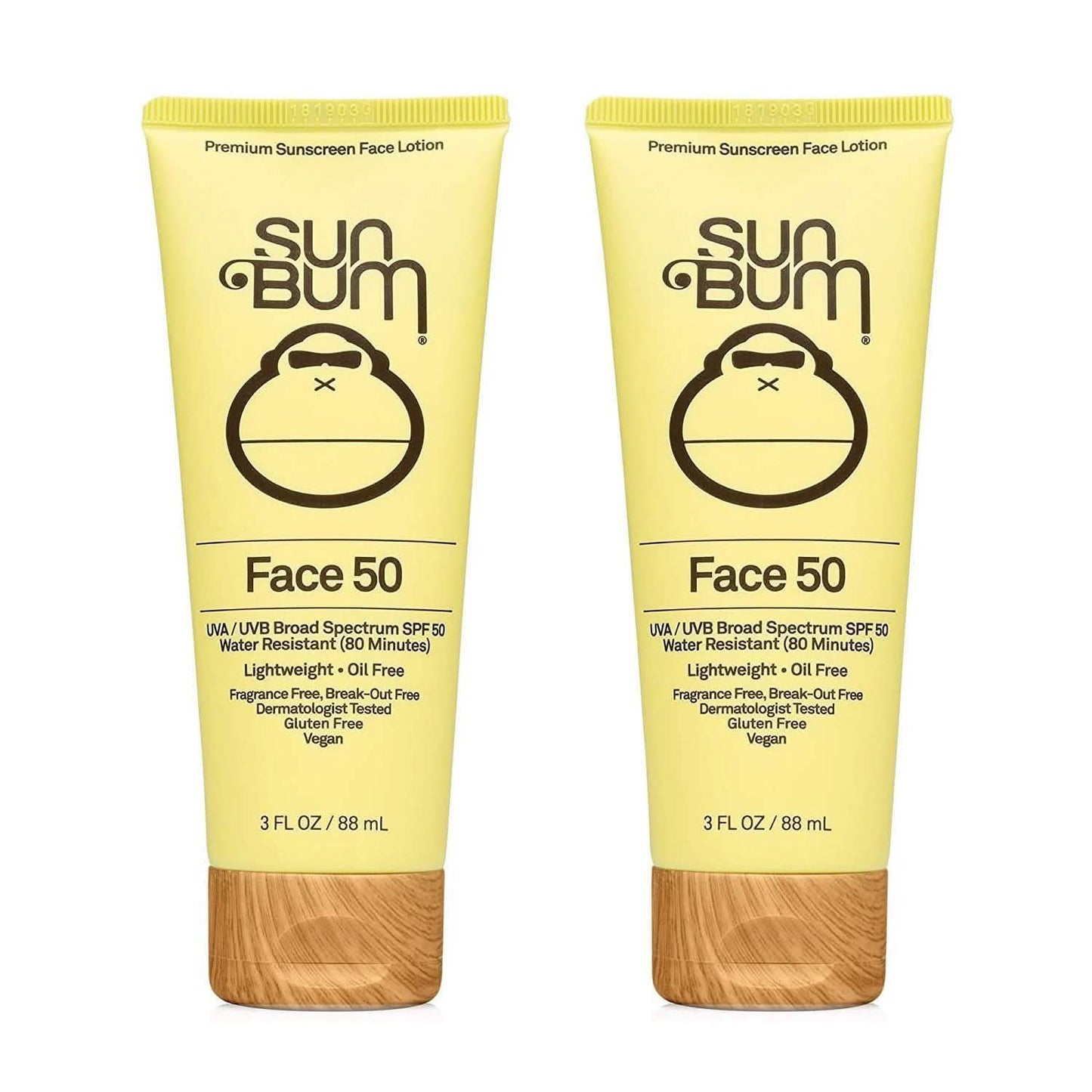 2er-Pack: Sun Bum Original LSF 50 Sonnencreme Gesichtslotion 88 ml