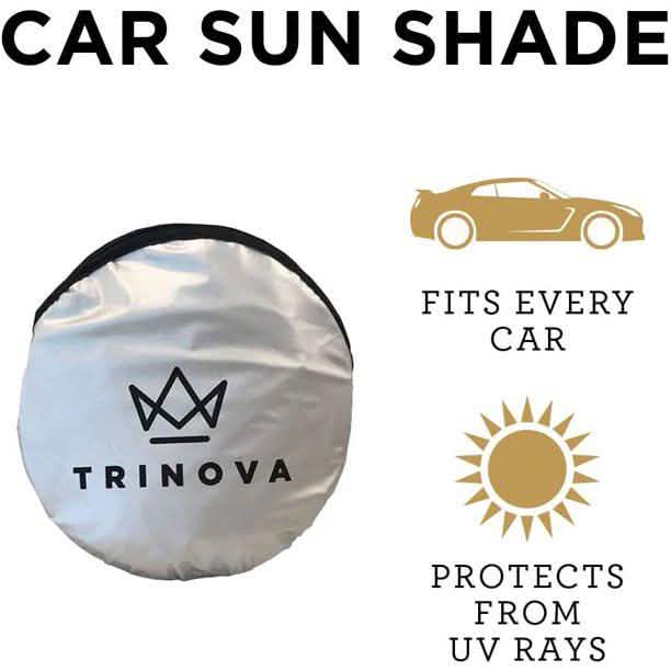 2er-Pack: TriNova Auto-Sonnenblende für die Windschutzscheibe