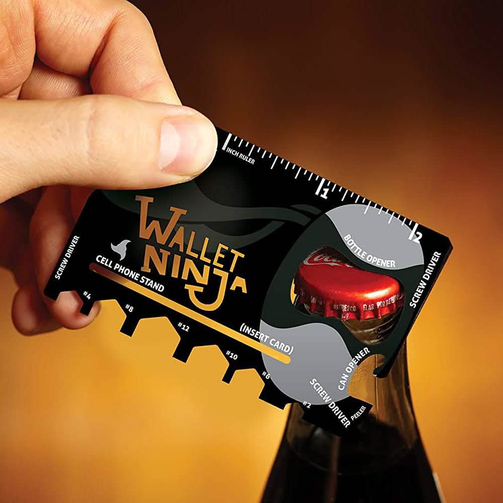 2er-Pack: Wallet Ninja 18-in-1 Kreditkarten-Multitool