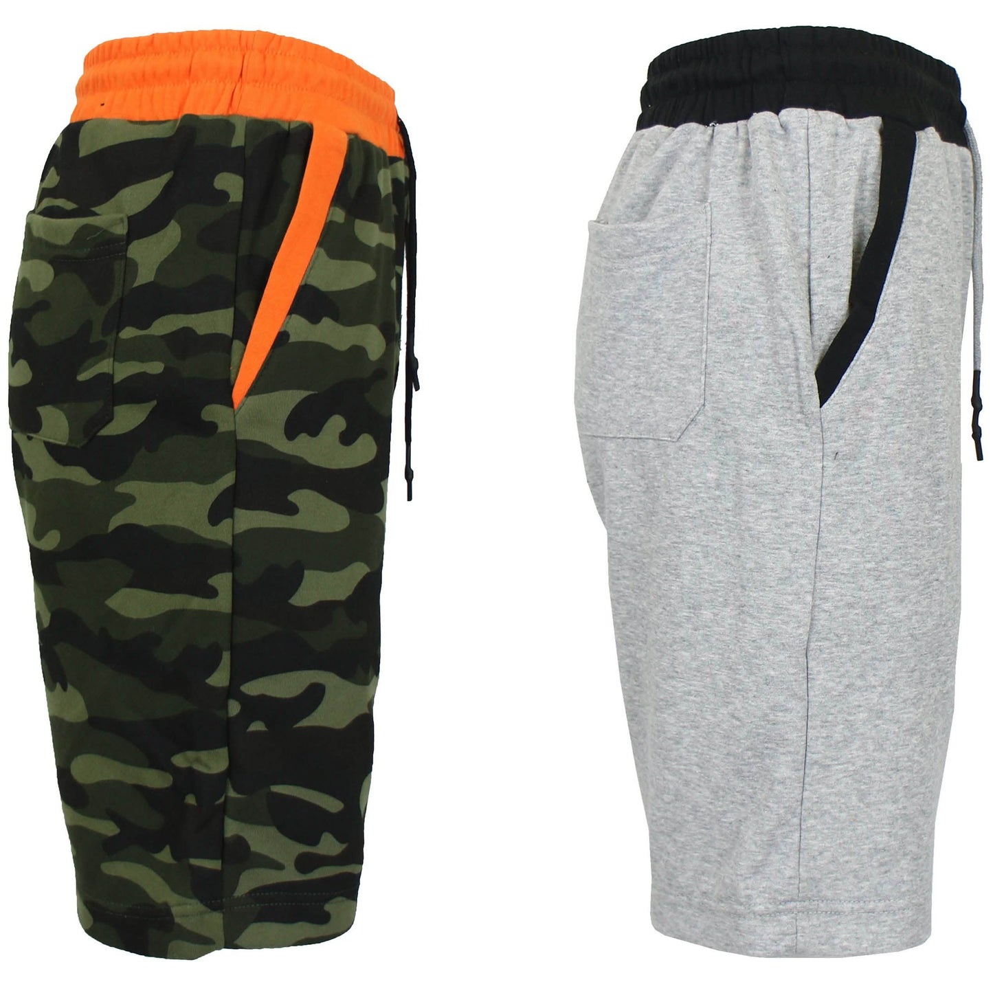 2er-Pack: Damen French Terry Jogger Sweat Shorts (Freizeit)