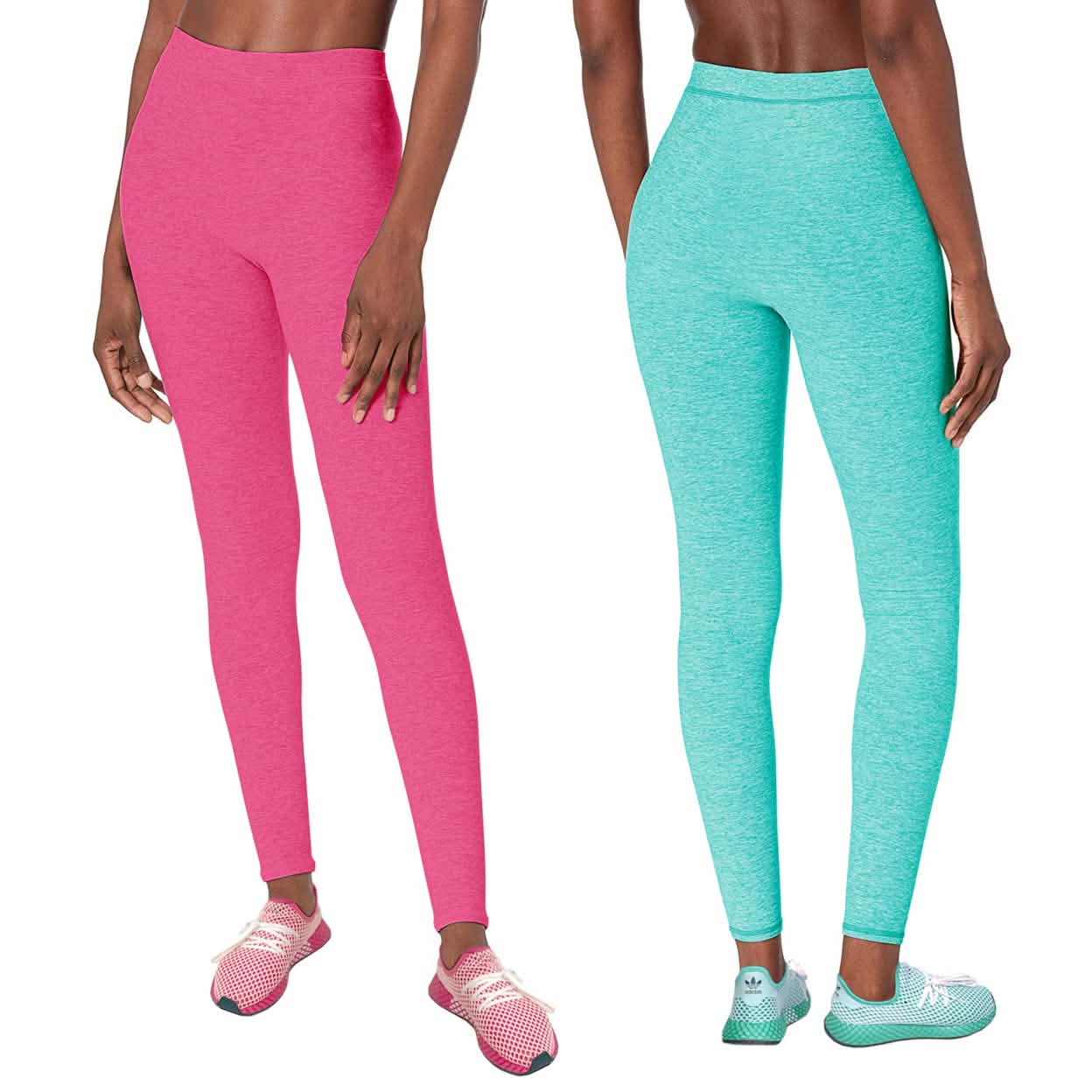 2er-Pack: Nahtlose Damen-Leggings im Space-Dye-Look
