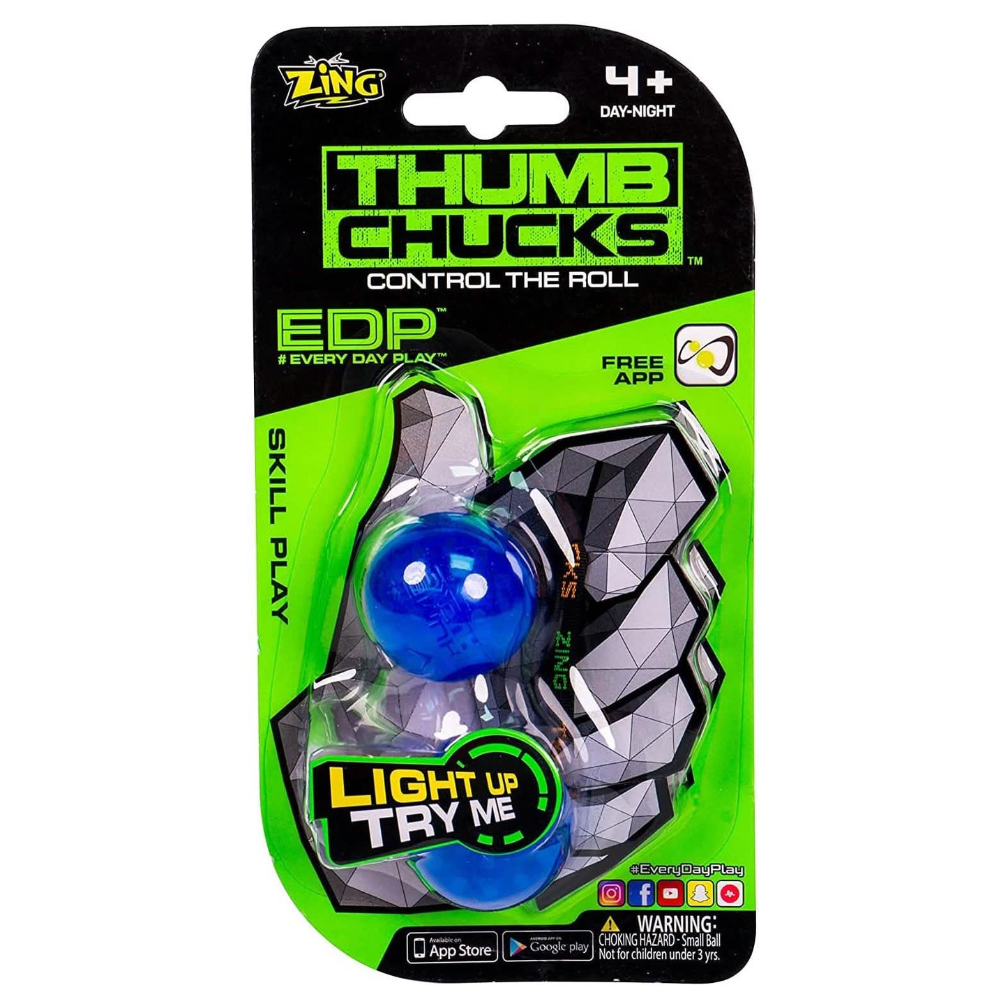 2er-Pack: Zing Thumb Chucks Geschicklichkeitsspielzeug