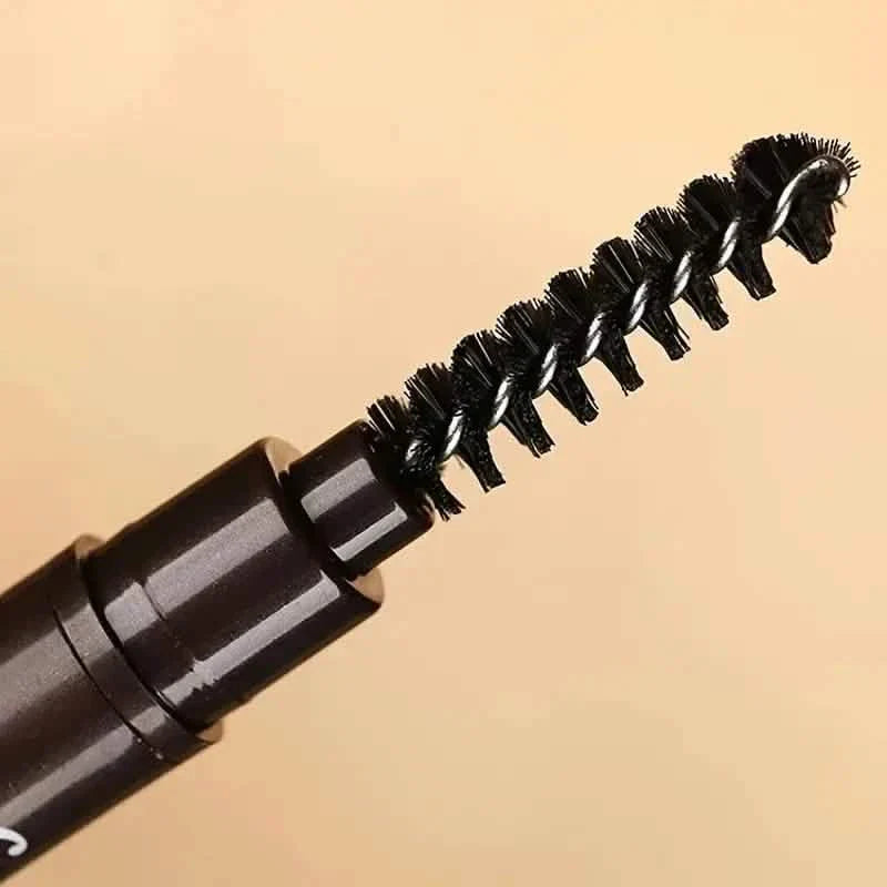2er-Pack: Natürlicher Make-up Augenbrauenstift mit zwei Köpfen, automatisch, wasserfest, langanhaltend