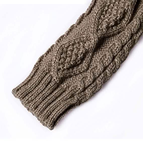 2er-Pack: Damen Winter Warme Strick-Armstulpen