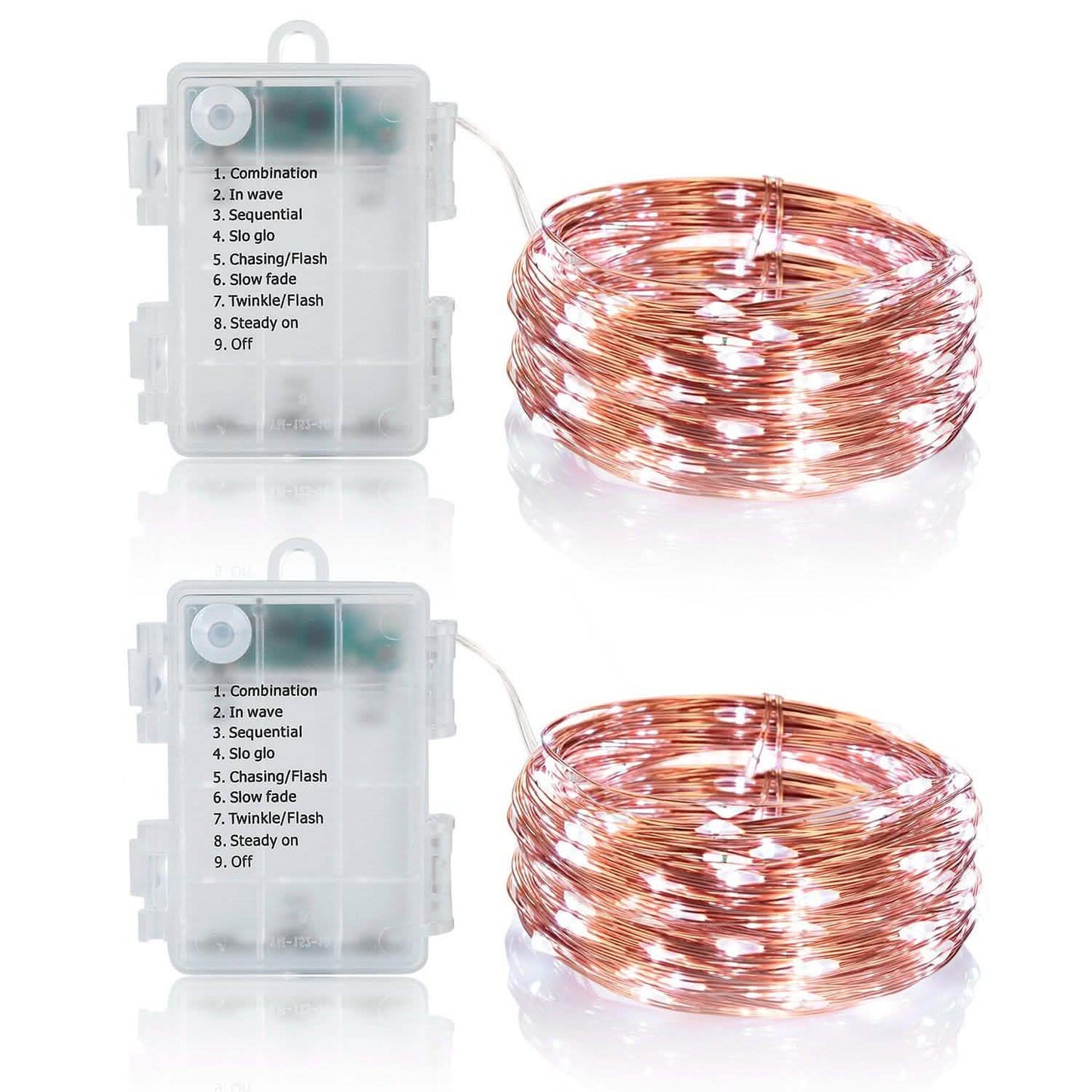 2er-Pack: 100-LED-Lichterkette