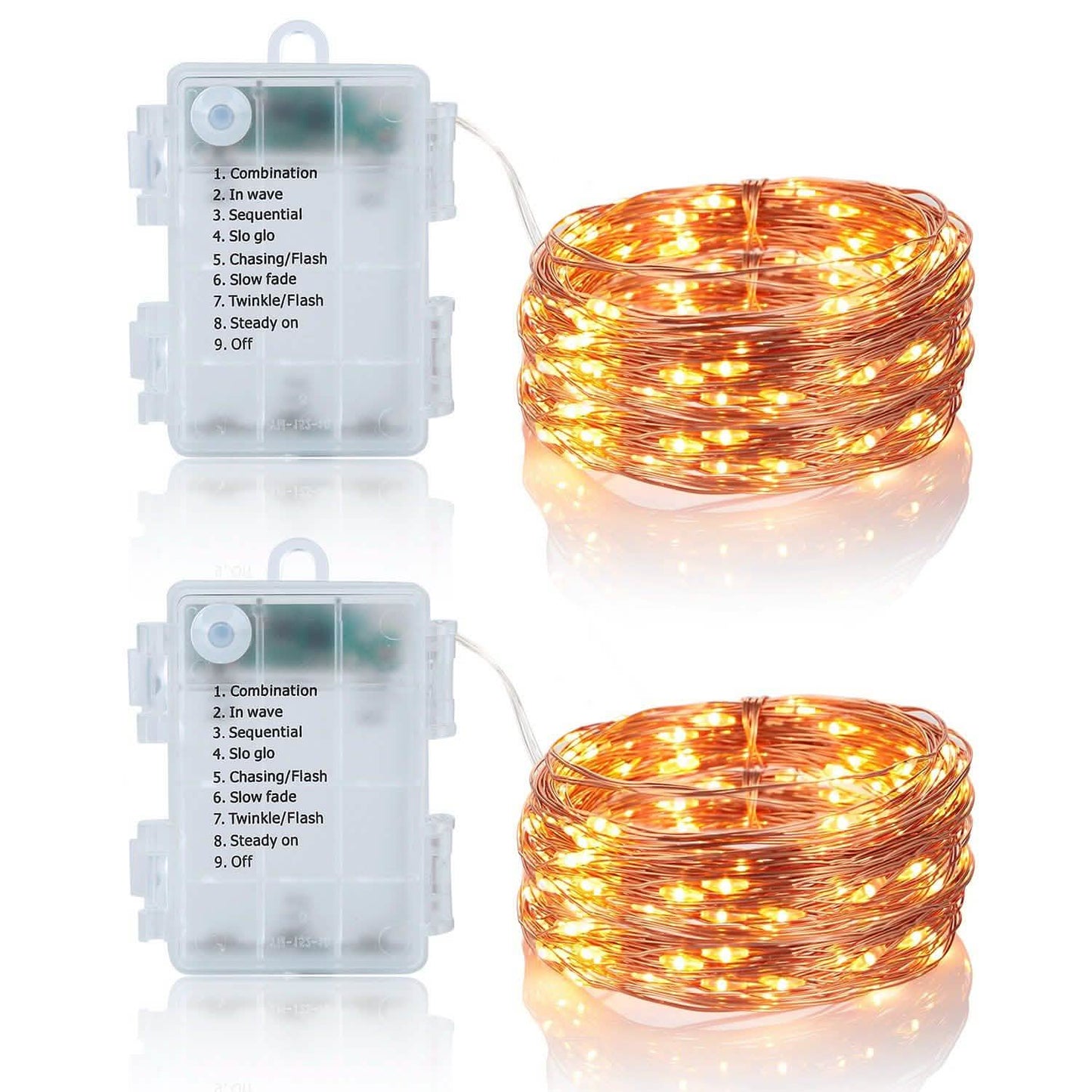 2er-Pack: 100-LED-Lichterkette