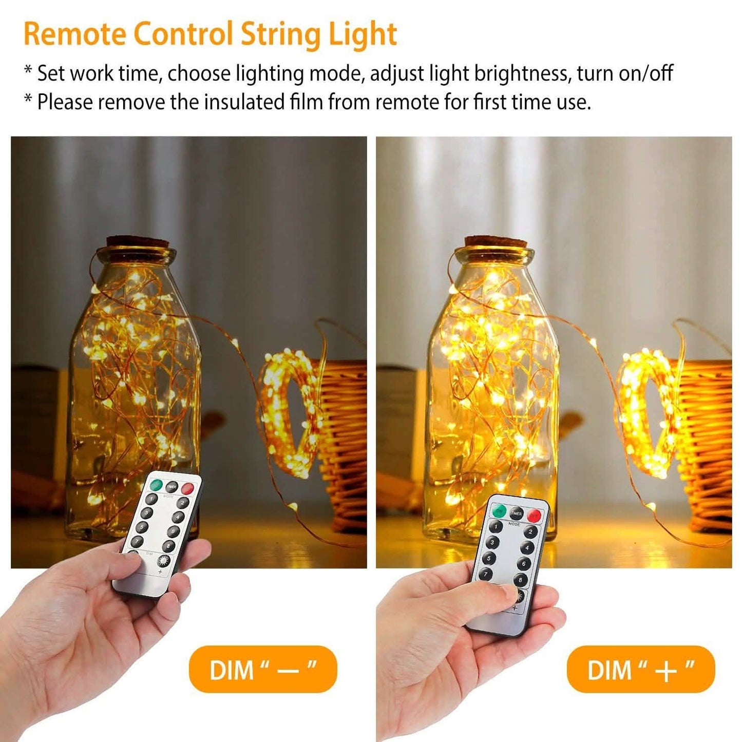 2er-Pack: 100-LED-Lichterkette