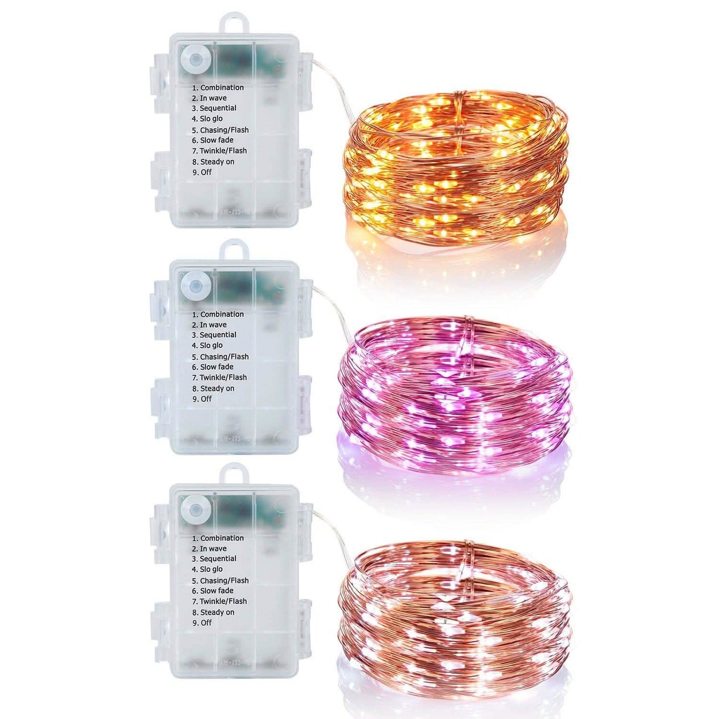 2er-Pack: 100-LED-Lichterkette