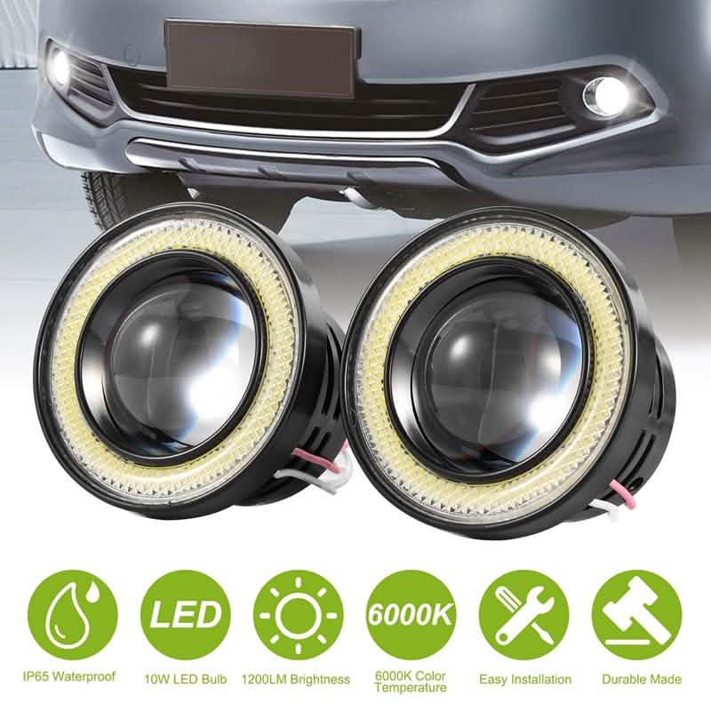 2 Stück: 2,5" Auto COB LED Nebelscheinwerfer
