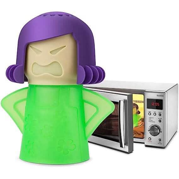 2-teilig: Angry Mama Mikrowellen-Dampfreiniger