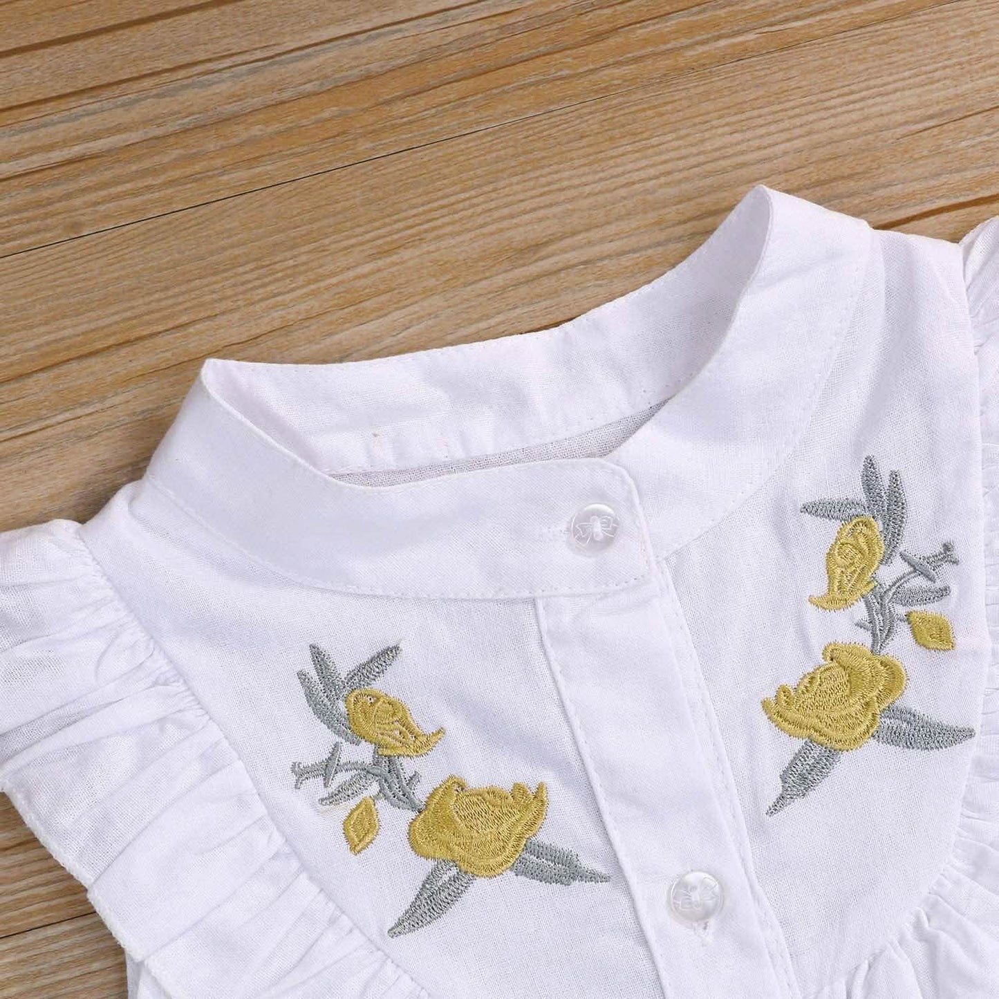 2-teilig: Baby-Mädchen-Outfits Kleidung T-Shirt Weste Tops + Shorts Hosen