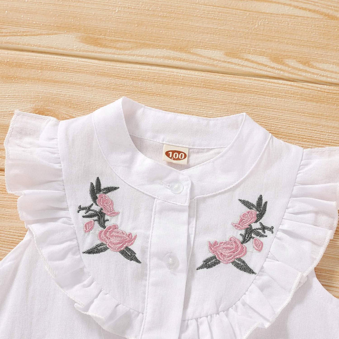 2-teilig: Baby-Mädchen-Outfits Kleidung T-Shirt Weste Tops + Shorts Hosen