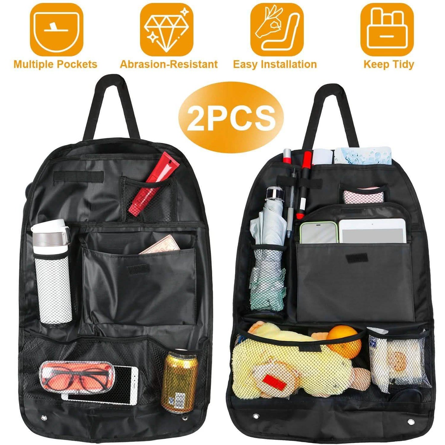 2-teilig: Auto-Rücksitz-Organizer