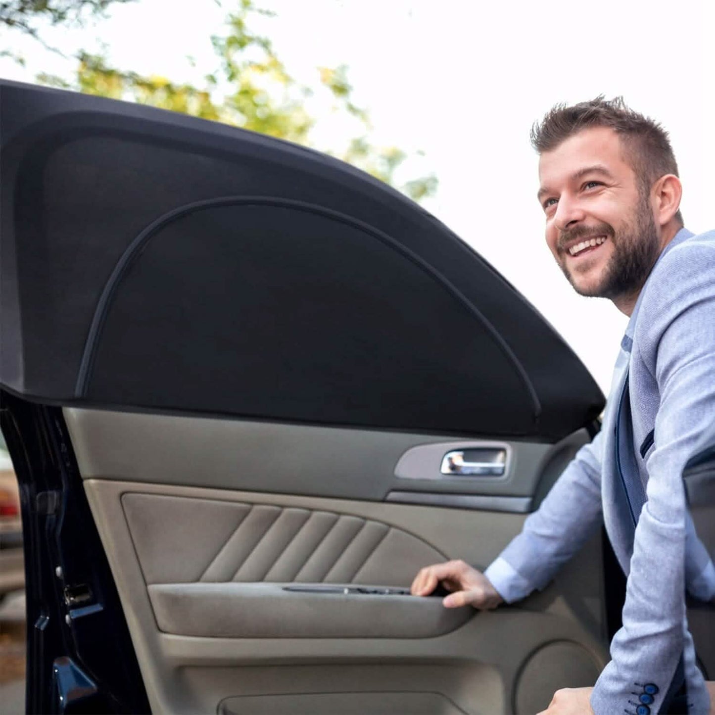 2-teiliges: Seitenfenster Auto Sonnenblende Netz